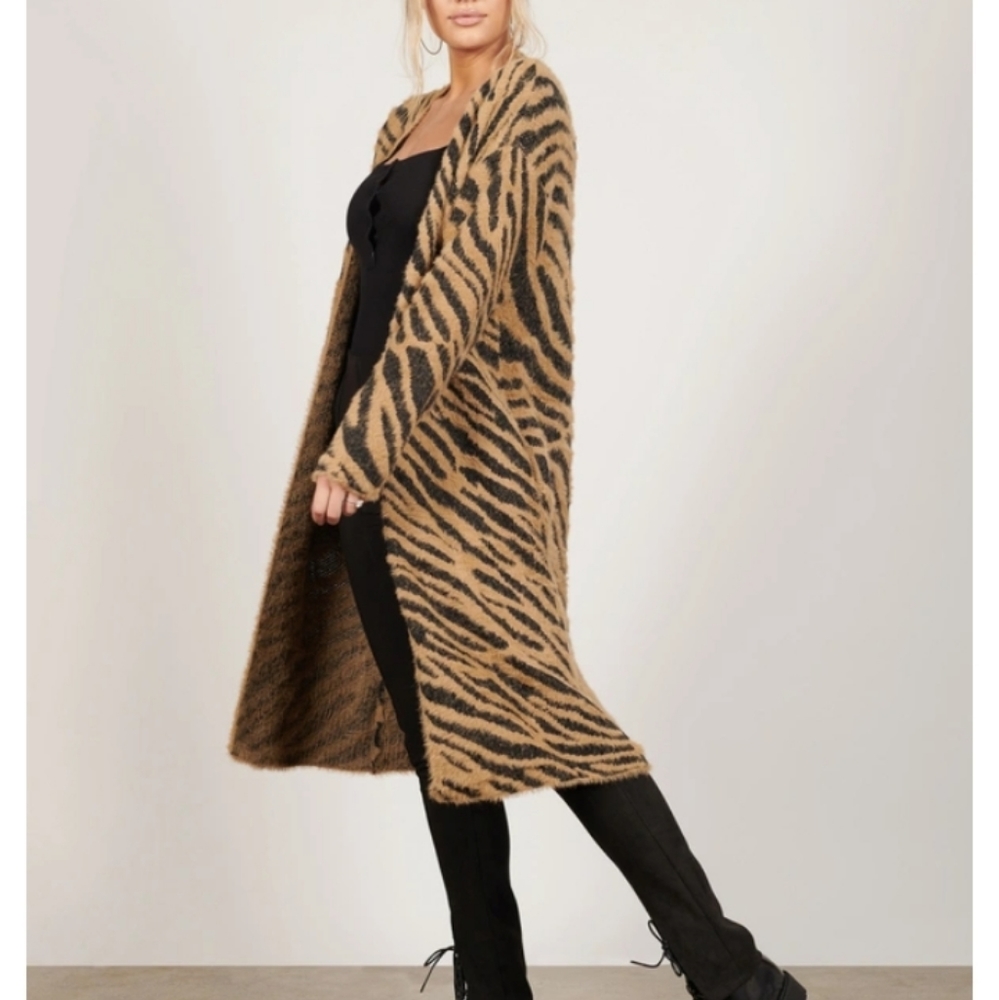 Leopard Print Maxi Cardigan